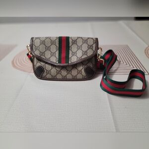 Gucci Beige and Brown Crossbody Bag